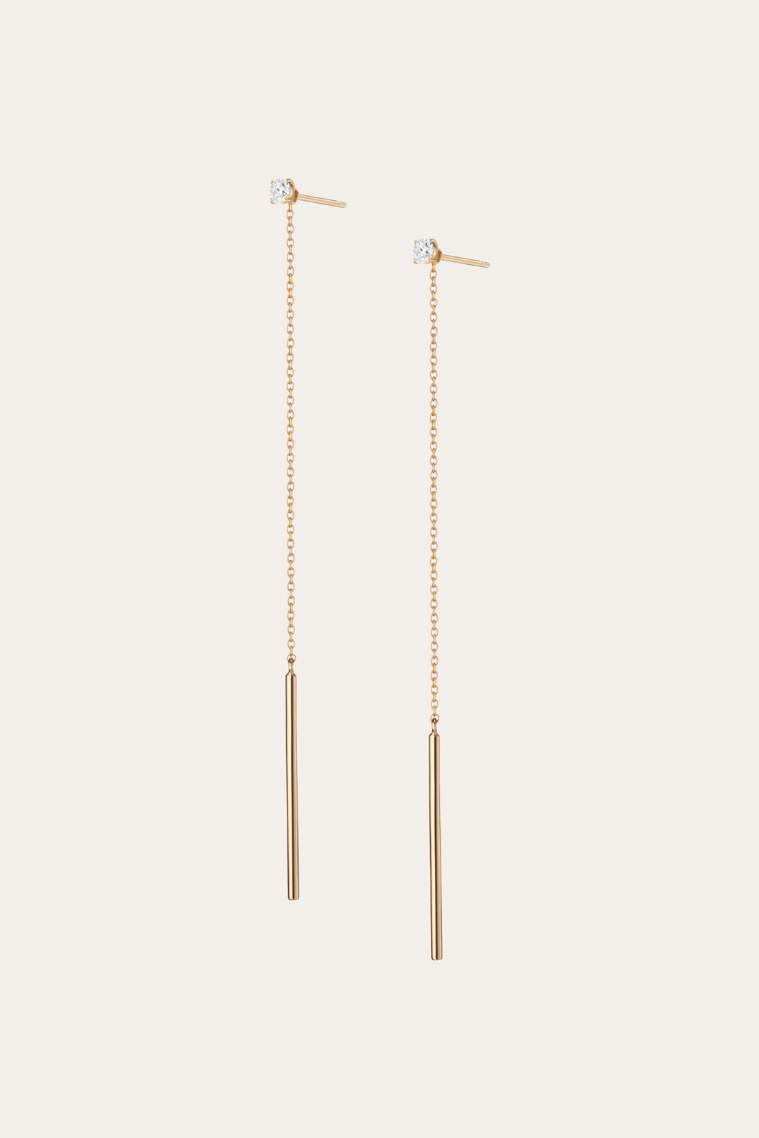 Women’s Lab Grown Diamond Lariat Earrings | Aurate x The Frye Company 14k Yellow Gold - Frye