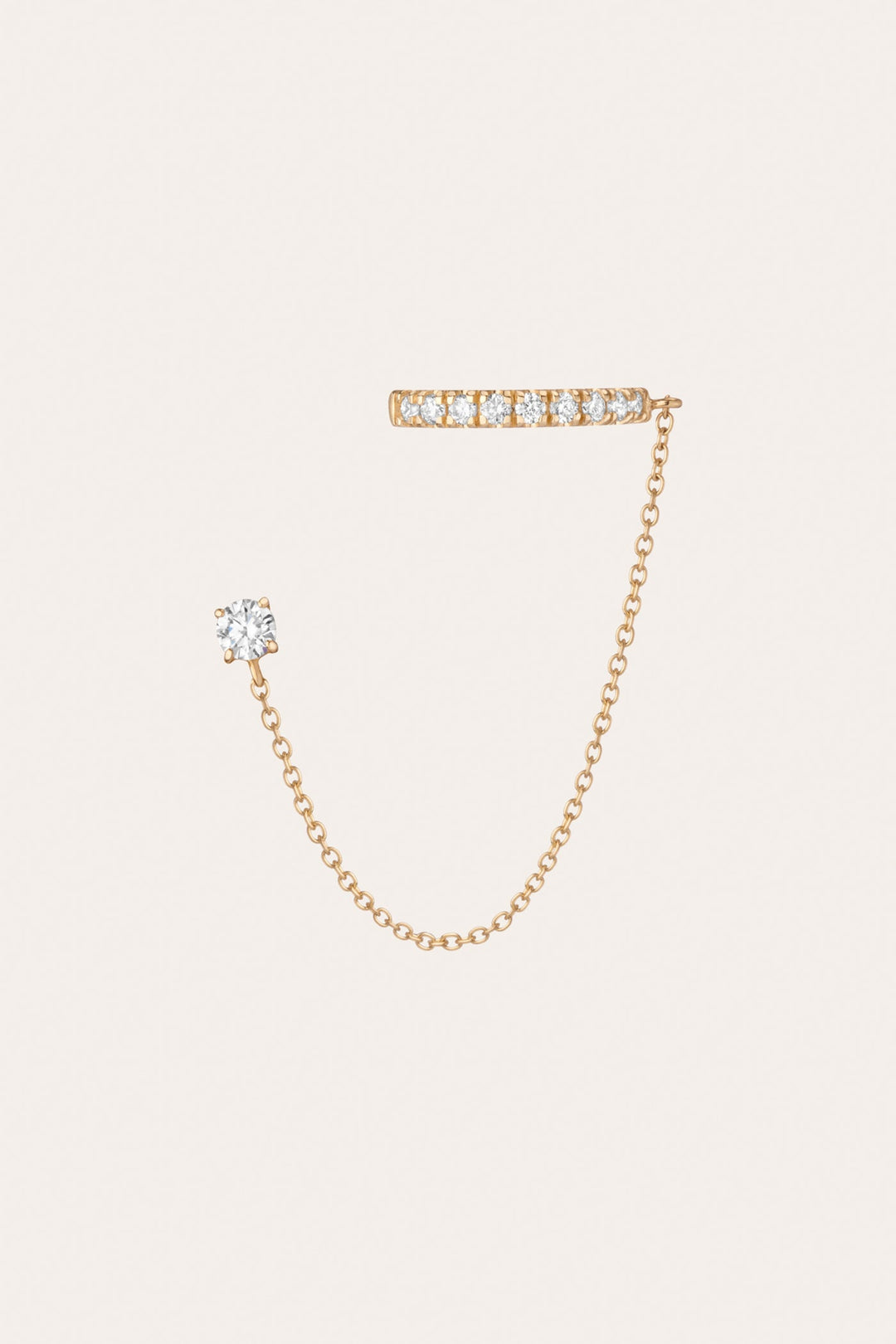 Women’s Lab Grown Diamond Stud and Ear Cuff | Aurate x The Frye Company 14k Yellow Gold - Frye