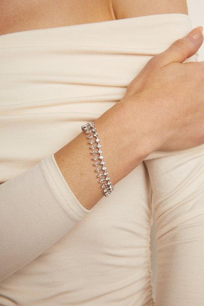 Women’s Marquise Fringe Bracelet | Aurate x The Frye Company Sterling Silver - Frye