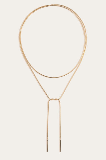 Women’s Lasso Wrap Necklace | Aurate x The Frye Company Yellow Vermeil - Frye