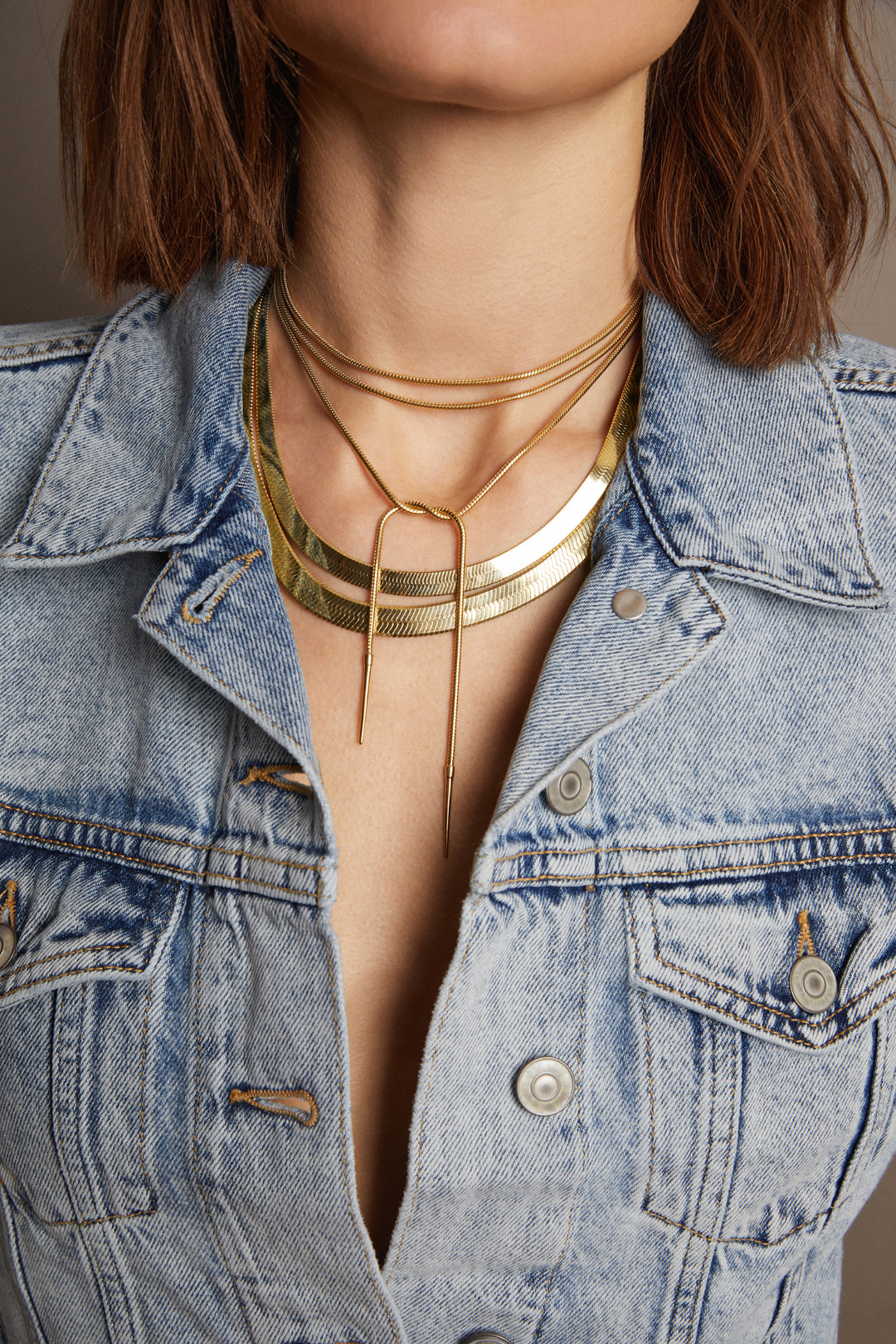 Women’s Lasso Wrap Necklace | Aurate x The Frye Company Yellow Vermeil - Frye