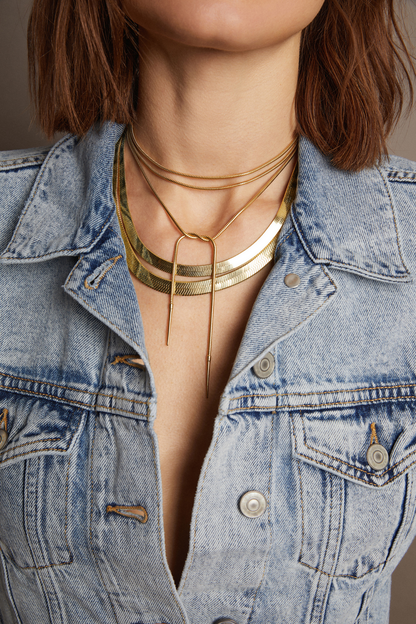 Women’s Lasso Wrap Necklace | Aurate x The Frye Company Yellow Vermeil - Frye