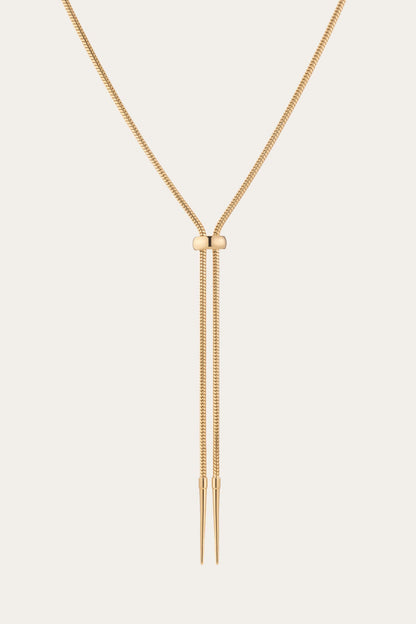 Women’s Lasso Bolo Necklace | Aurate x The Frye Company Yellow Vermeil - Frye