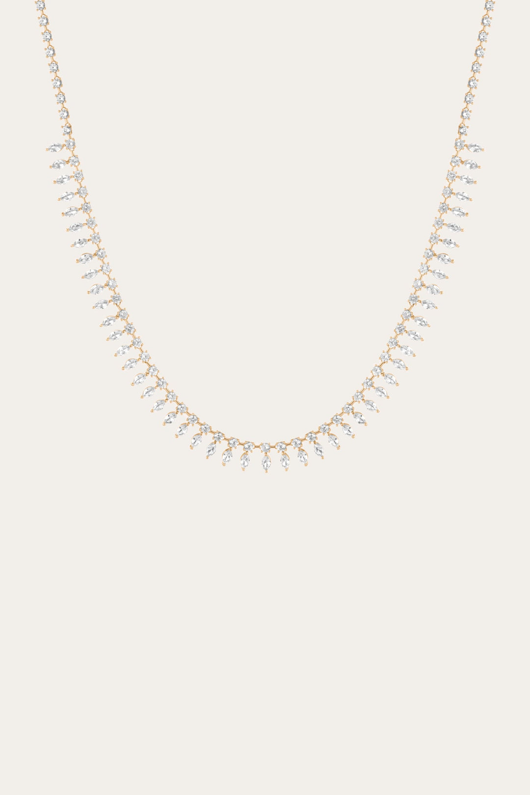 Women’s Marquise Fringe Necklace | Aurate x The Frye Company Yellow Vermeil - Frye