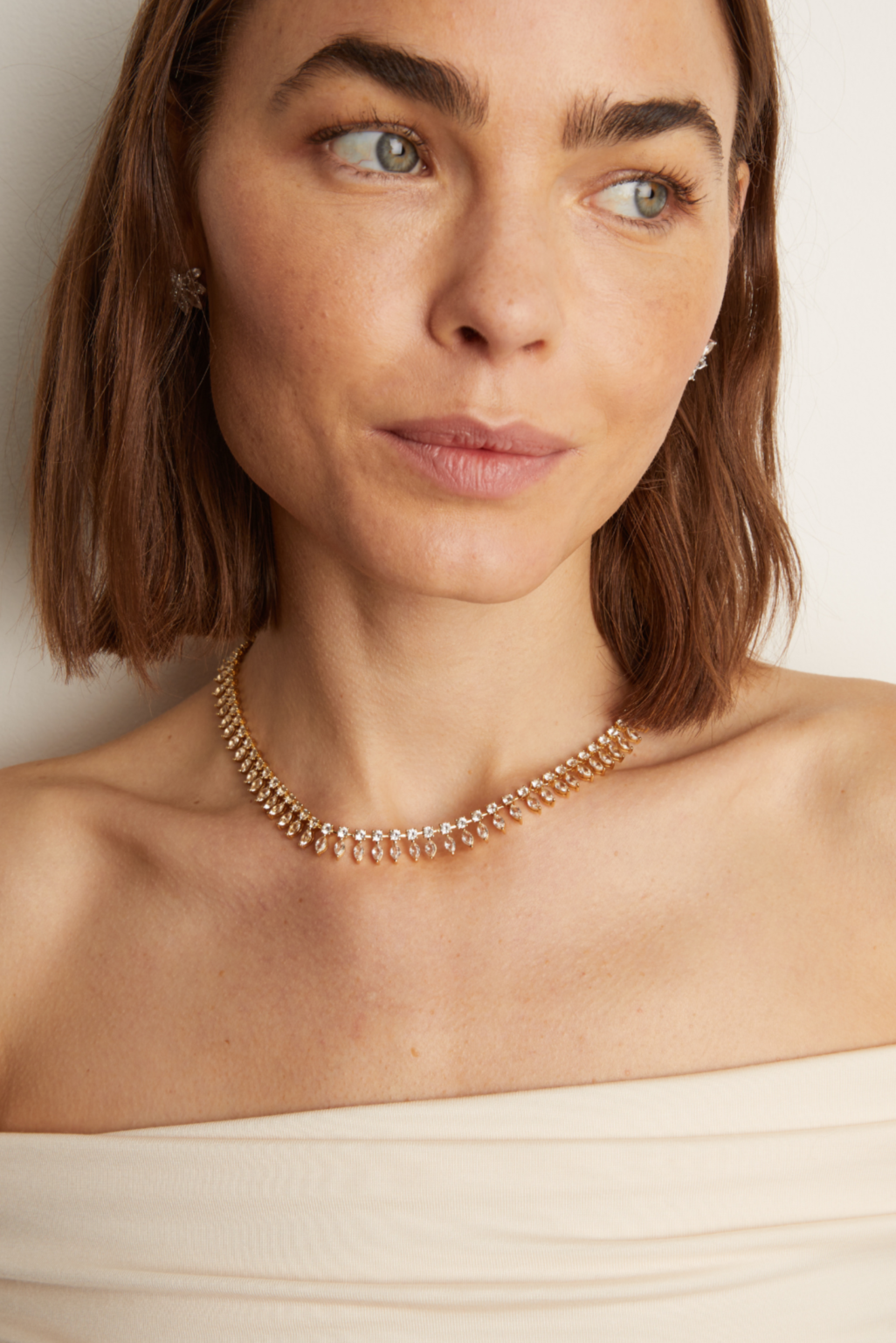 Women’s Marquise Fringe Necklace | Aurate x The Frye Company Yellow Vermeil - Frye