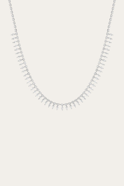 Women’s Marquise Fringe Necklace | Aurate x The Frye Company Sterling Silver - Frye