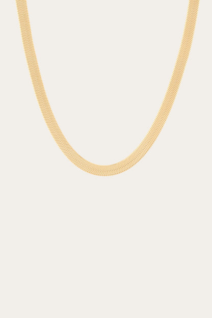 Women’s Extra Bold Herringbone Necklace | Aurate x The Frye Company Yellow Vermeil - Frye
