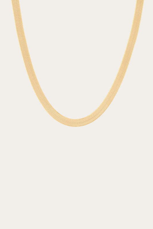 Women’s Extra Bold Herringbone Necklace | Aurate x The Frye Company Yellow Vermeil - Frye