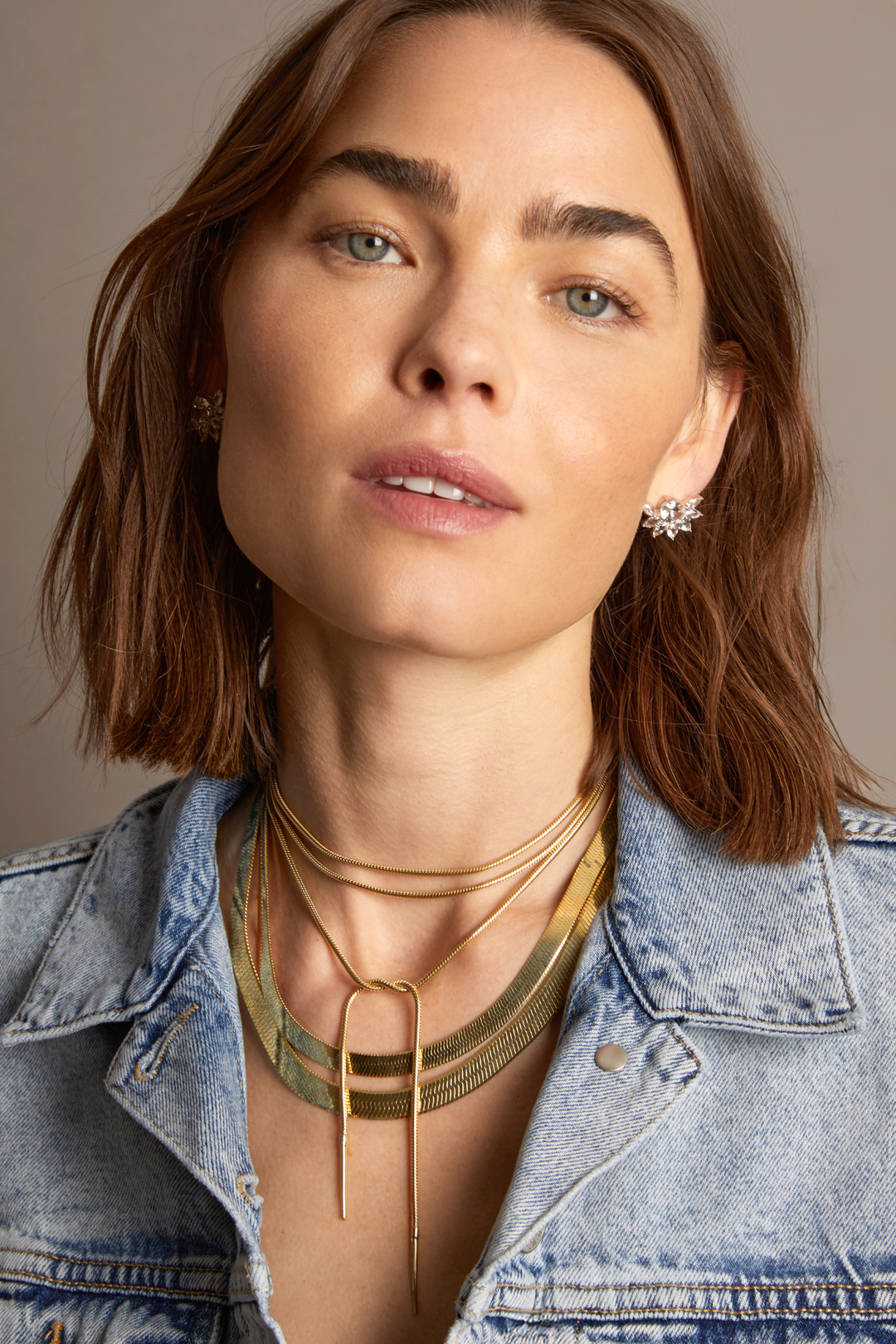 Women’s Extra Bold Herringbone Necklace | Aurate x The Frye Company Yellow Vermeil - Frye