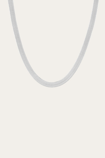 Women’s Extra Bold Herringbone Necklace | Aurate x The Frye Company Sterling Silver - Frye