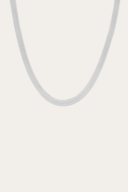 Women’s Extra Bold Herringbone Necklace | Aurate x The Frye Company Sterling Silver - Frye