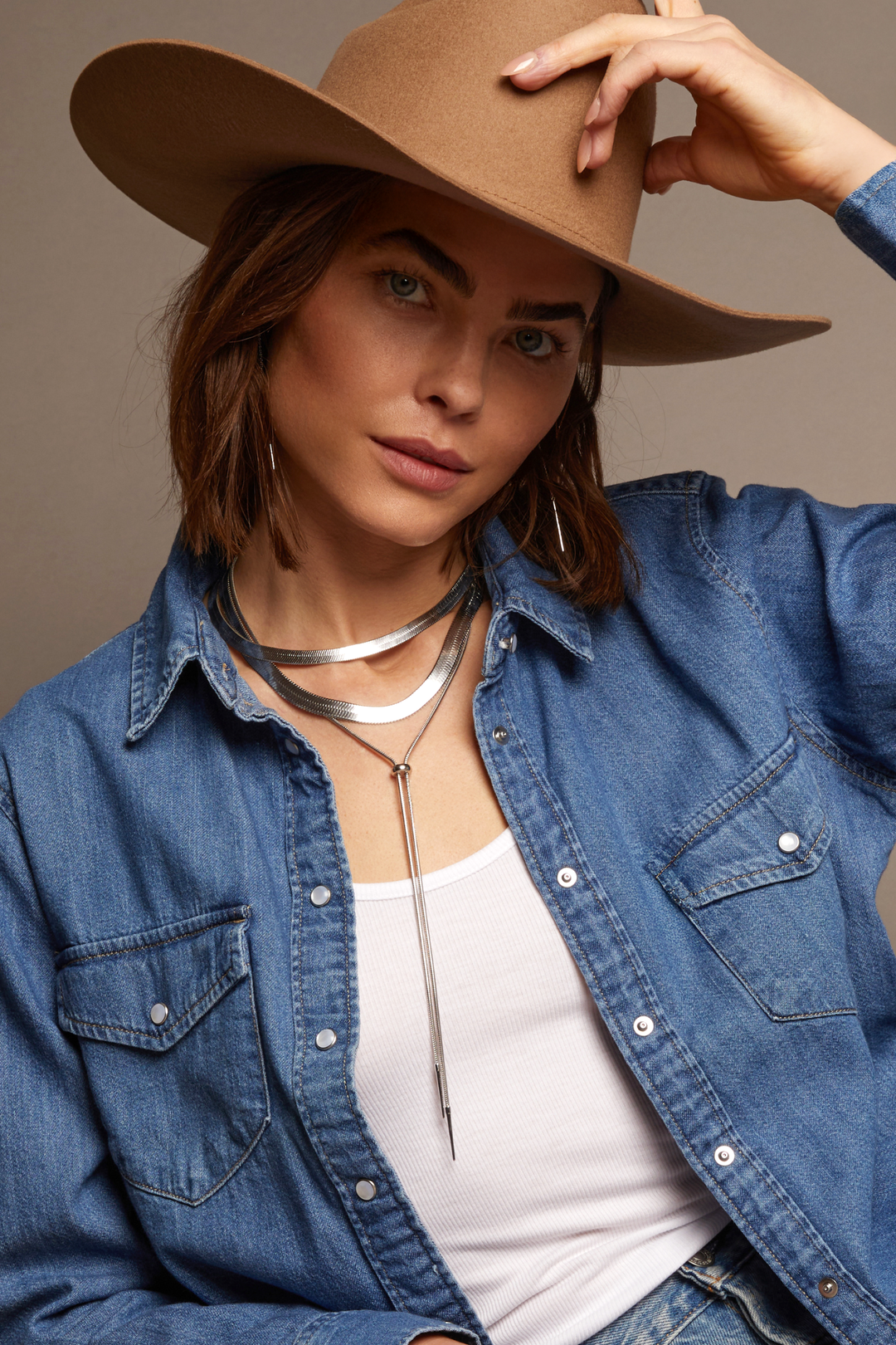 Women’s Extra Bold Herringbone Necklace | Aurate x The Frye Company Sterling Silver - Frye