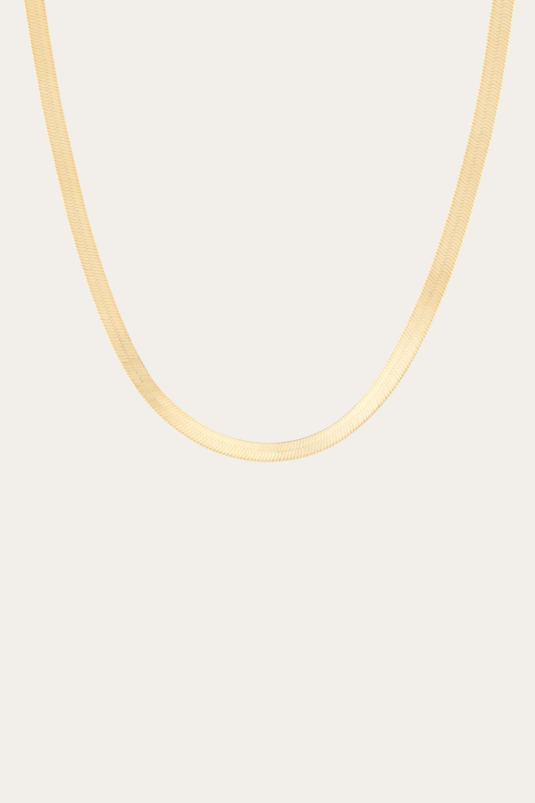 Women’s Bold Herringbone Necklace | Aurate x The Frye Company Yellow Vermeil - Frye