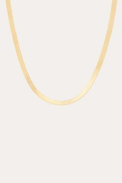 Women’s Bold Herringbone Necklace | Aurate x The Frye Company Yellow Vermeil - Frye