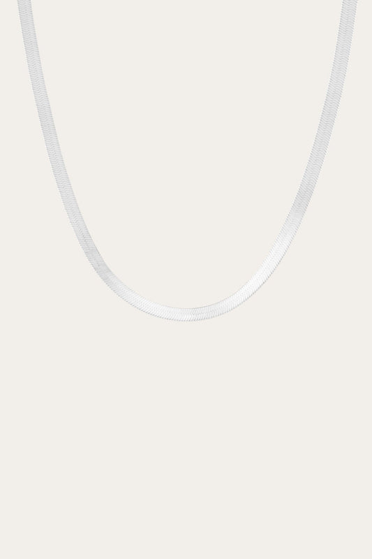 Women’s Bold Herringbone Necklace | Aurate x The Frye Company Sterling Silver - Frye