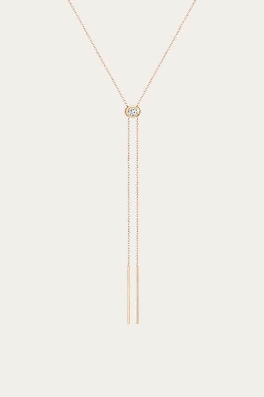 Women’s Lab Grown Diamond Bolo Necklace | Aurate x The Frye Company 14k Yellow Gold - Frye