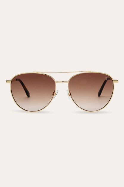 Frenchie Women's Sunglasses Gold - Frye