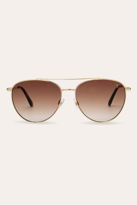 Frenchie Women's Sunglasses Gold - Frye