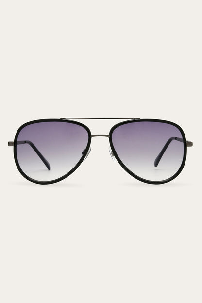 Reagan Black Sunglasses Black - Frye