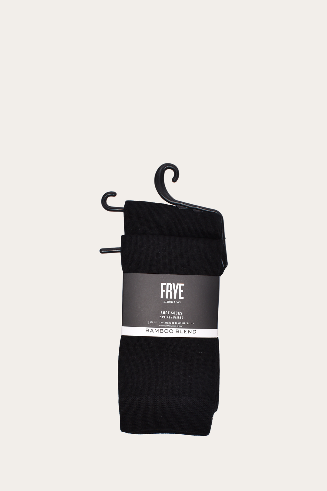 Women’s Black Bamboo Boot Socks 2 Pack Black - Frye