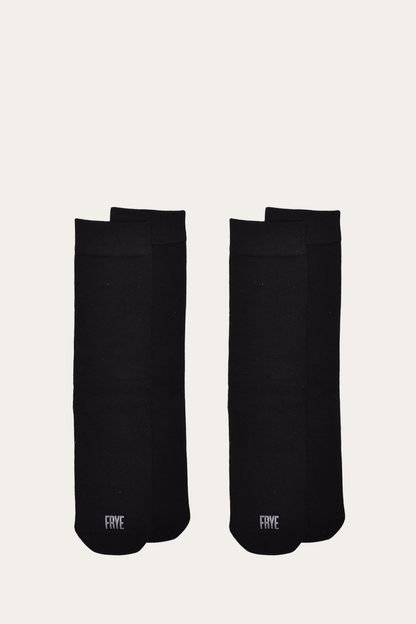 Women’s Black Bamboo Boot Socks 2 Pack Black - Frye
