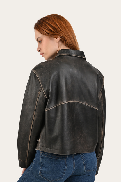 Black Clancy Jacket Black - Frye