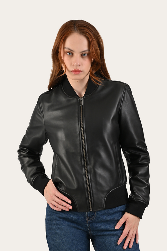 Black Bolton Bomber Jacket Black - Frye