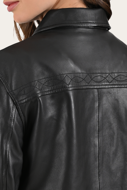 Black Bailor Shirt Jacket Black - Frye