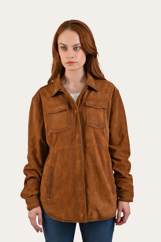 Light Brown Avett Overshirt Jacket Light Brown - Frye