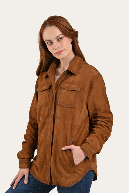 Light Brown Avett Overshirt Jacket Light Brown - Frye