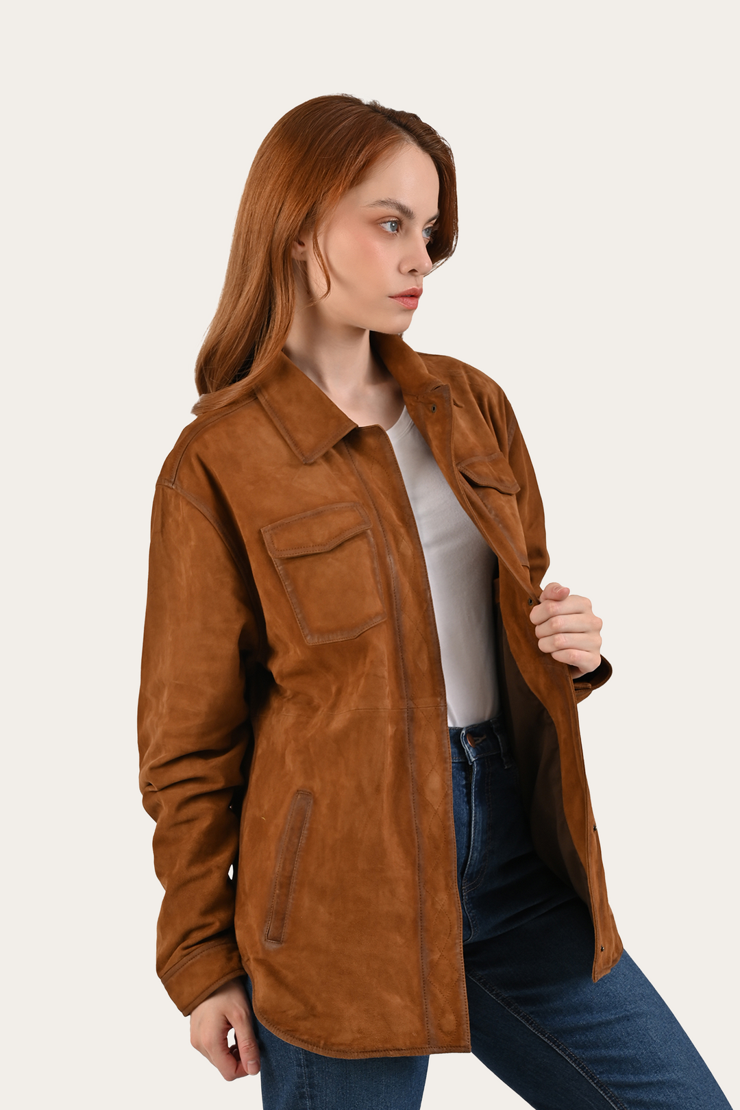 Light Brown Avett Overshirt Jacket Light Brown - Frye