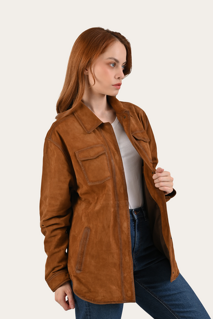 Light Brown Avett Overshirt Jacket Light Brown - Frye