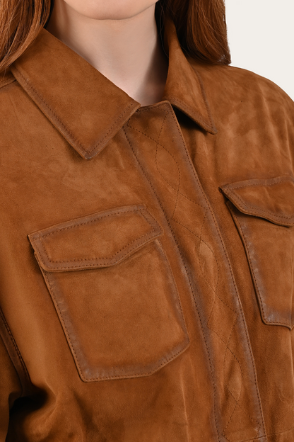 Light Brown Avett Overshirt Jacket Light Brown - Frye