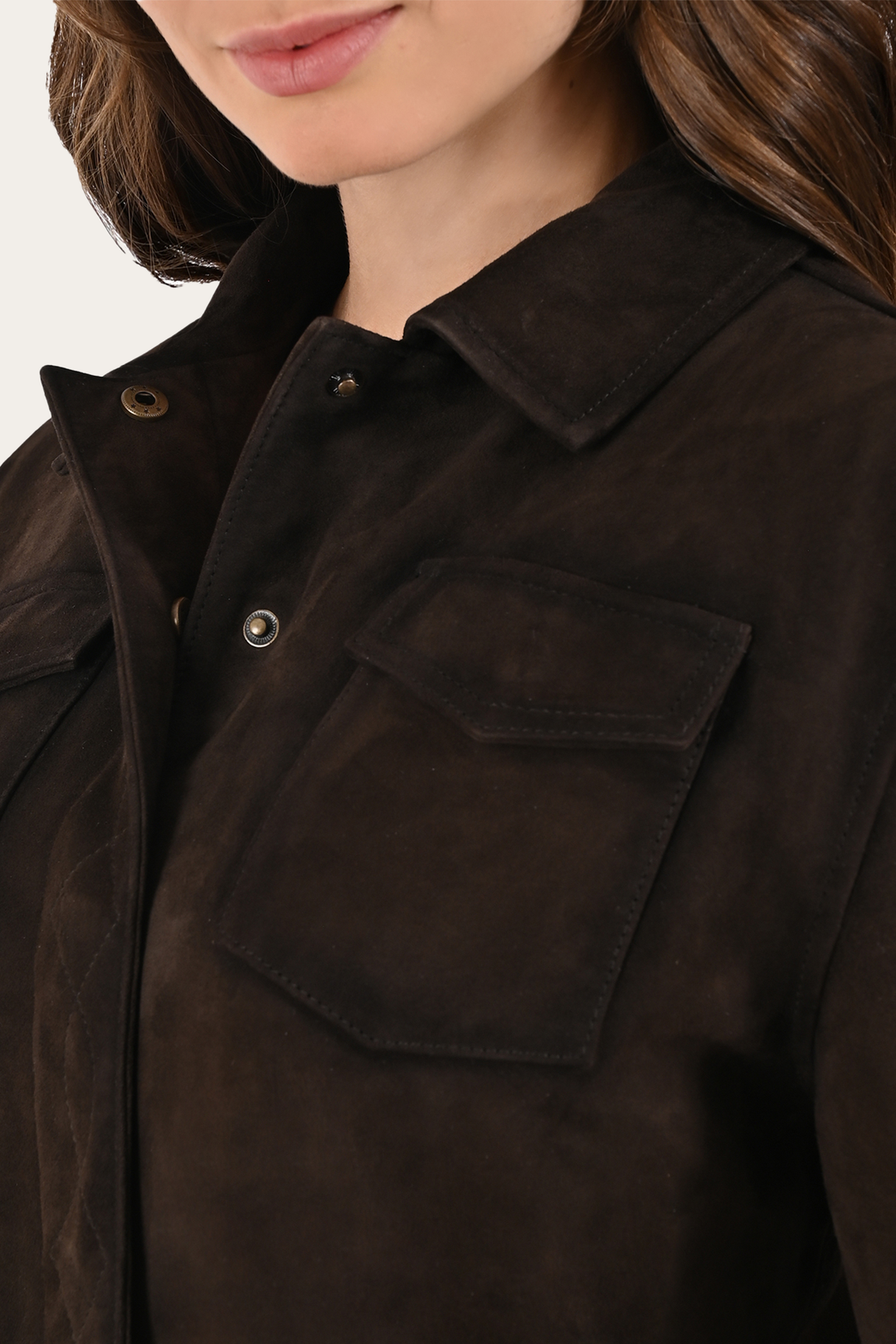 Dark Brown Avett Overshirt Jacket Dark Brown - Frye