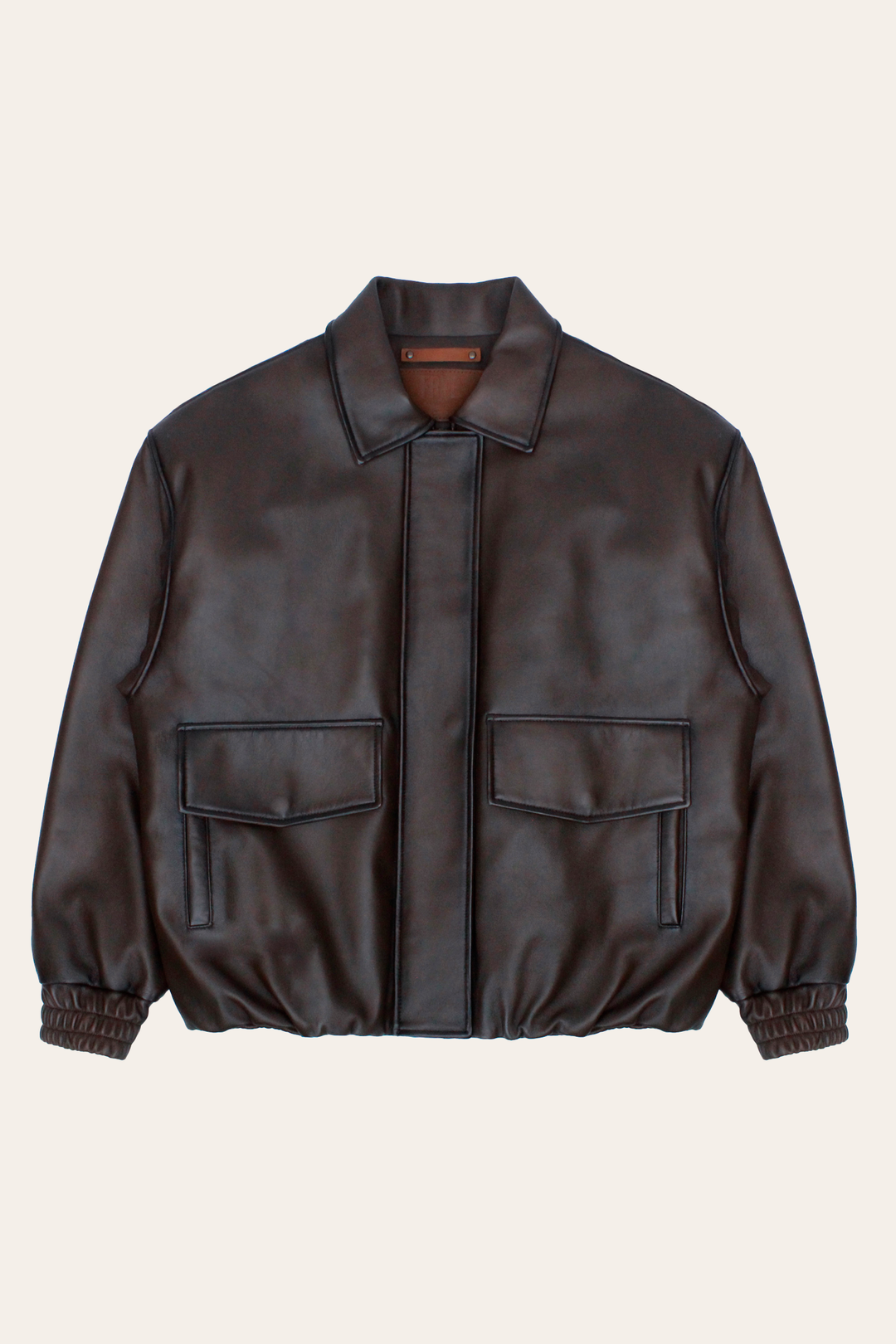 Tobacco Harper Oversized Bomber Tobacco - Frye