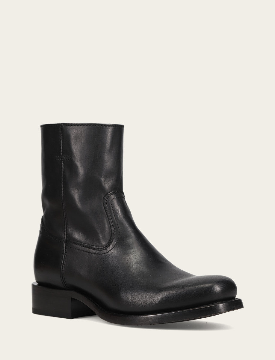 Men's Black Campus Inside Zip Boot Black - Frye