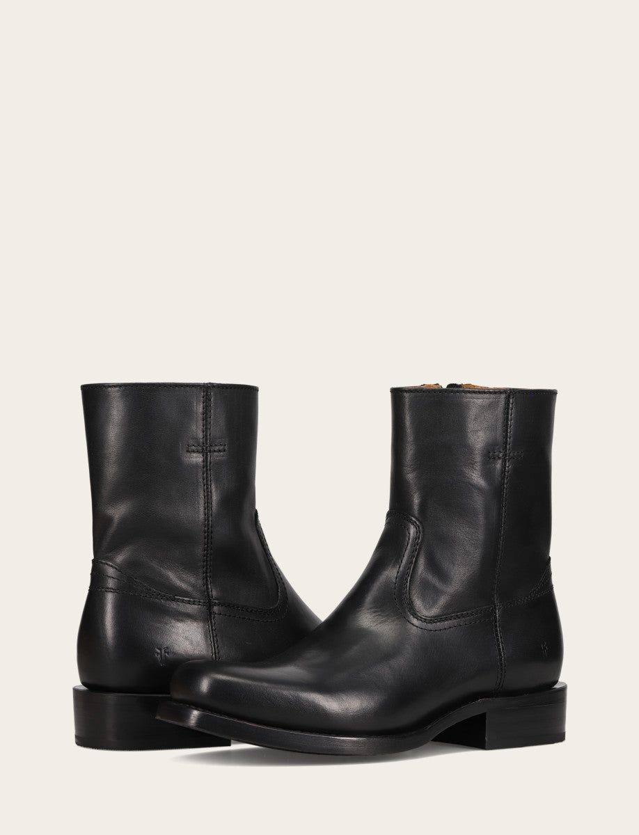 Men's Black Campus Inside Zip Boot Black - Frye