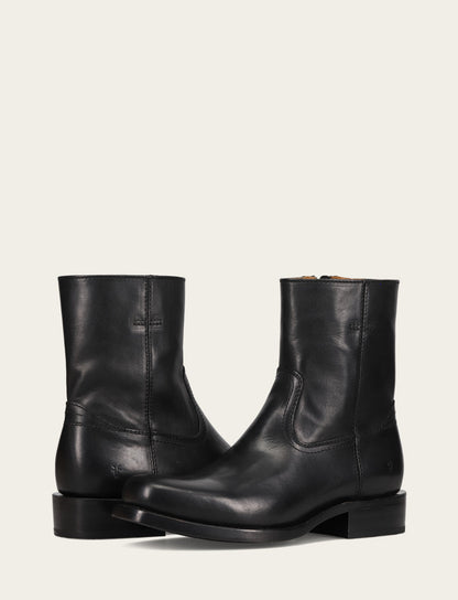 Men's Black Campus Inside Zip Boot Black - Frye