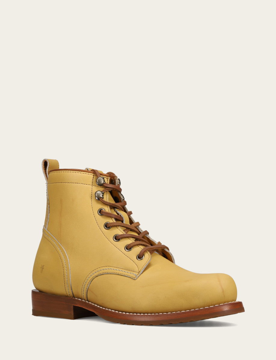 Men's Banana Hudson Workboot Plain Toe Boot Banana - Frye
