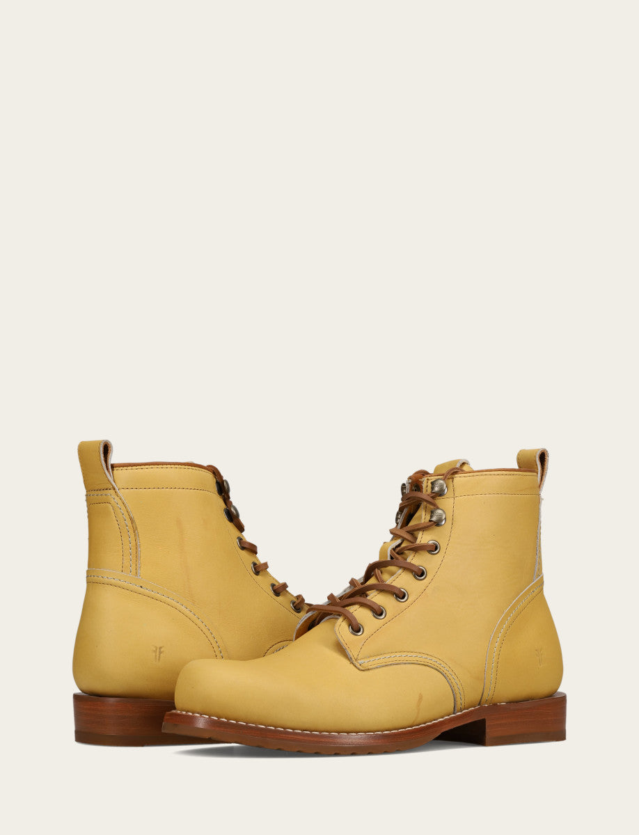 Men's Banana Hudson Workboot Plain Toe Boot Banana - Frye