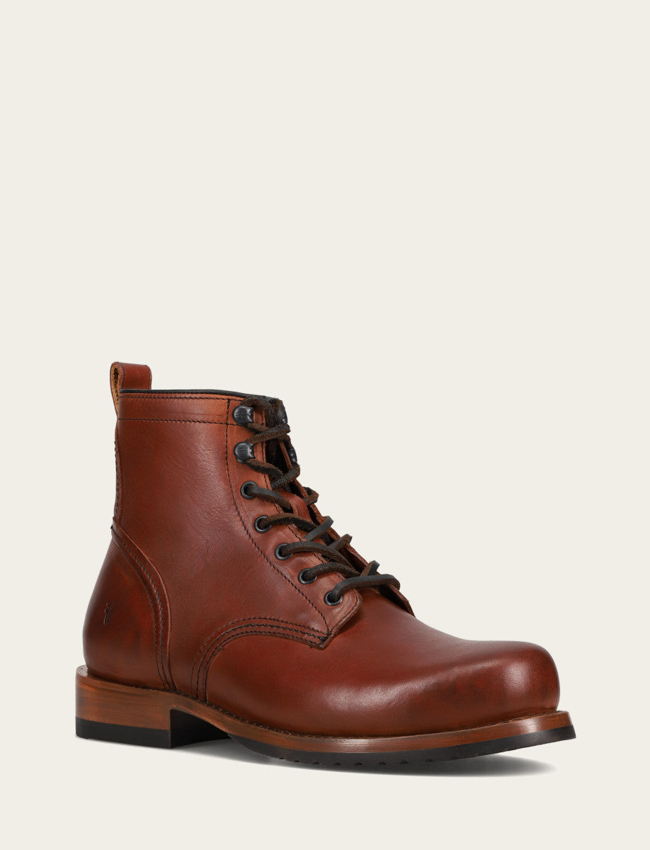 Men's Whiskey Hudson Workboot Plain Toe Boot Whiskey - Frye