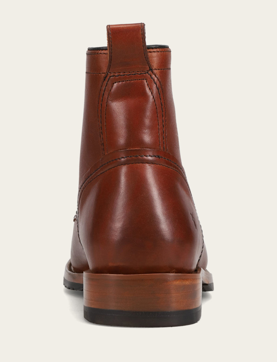 Men's Whiskey Hudson Workboot Plain Toe Boot Whiskey - Frye
