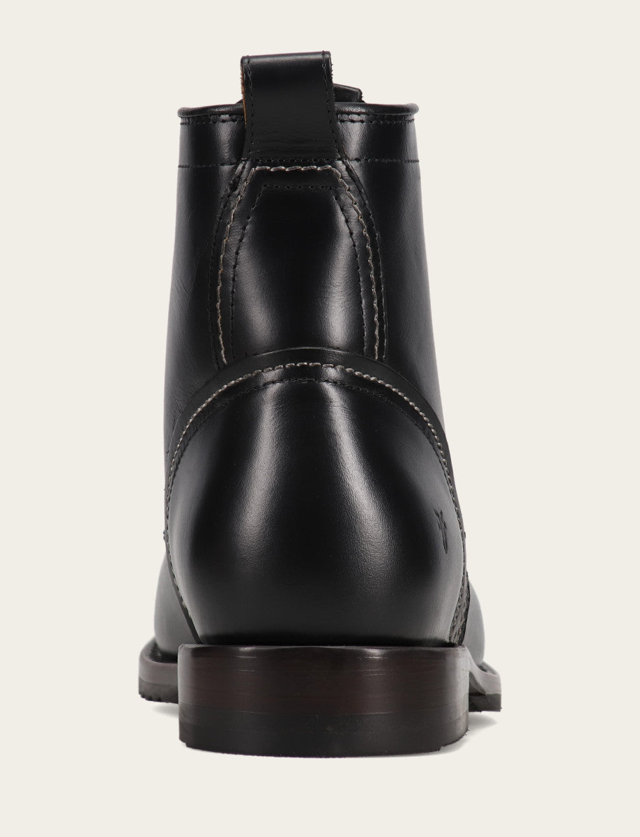 Men's Black Hudson Workboot Plain Toe Black - Frye
