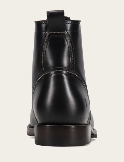 Men's Black Hudson Workboot Plain Toe Black - Frye