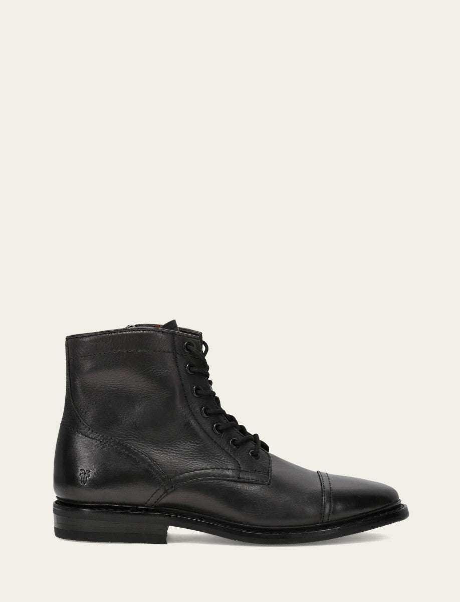Men's Black Paul Mid Lace Boot Black - Frye