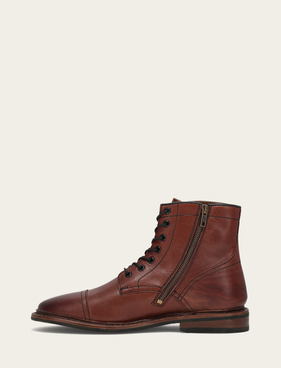 Men's Brown Paul Mid Lace Boot Brown - Frye