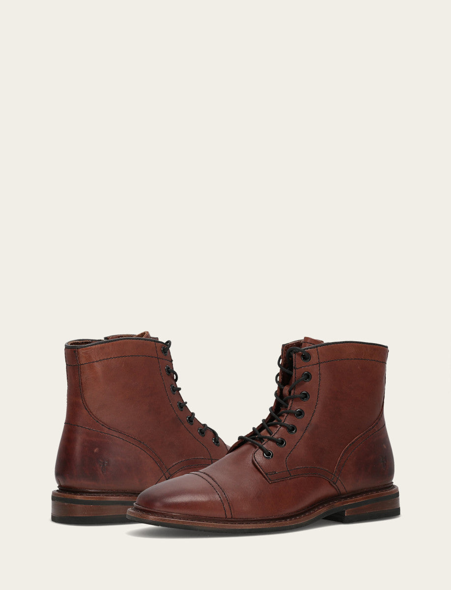Men's Brown Paul Mid Lace Boot Brown - Frye