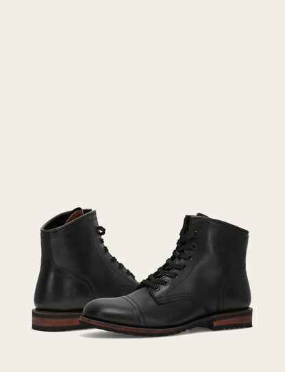Men's Black Landon Midlace Boot Black - Frye