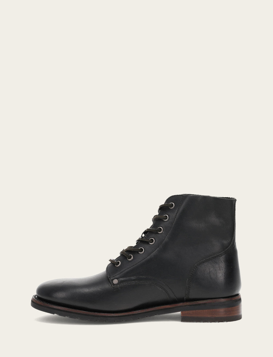 Men's Black Barrett Lace Up Boots Black - Frye