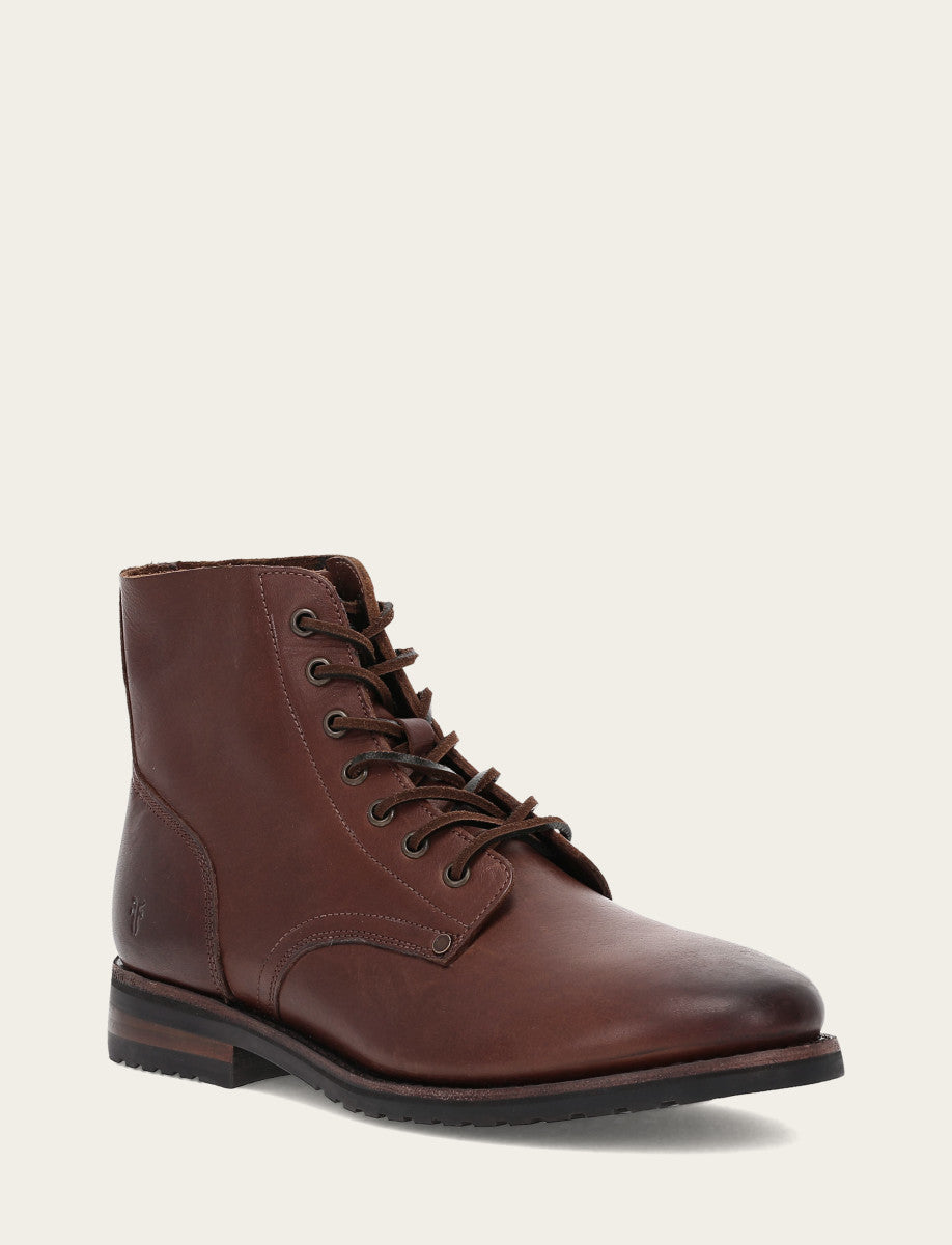 Men's Cognac Barrett Lace Up Boots Cognac - Frye
